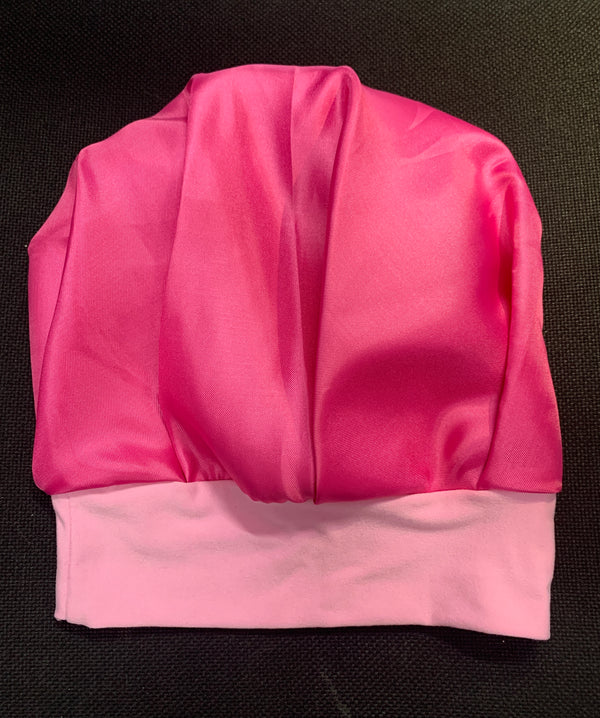 Gorro para Dormir de Satín Rojo