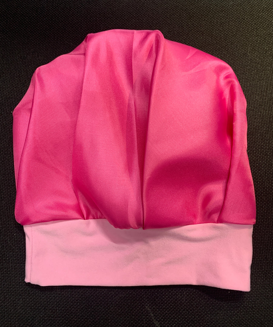 Gorro para Dormir de Satín Rojo