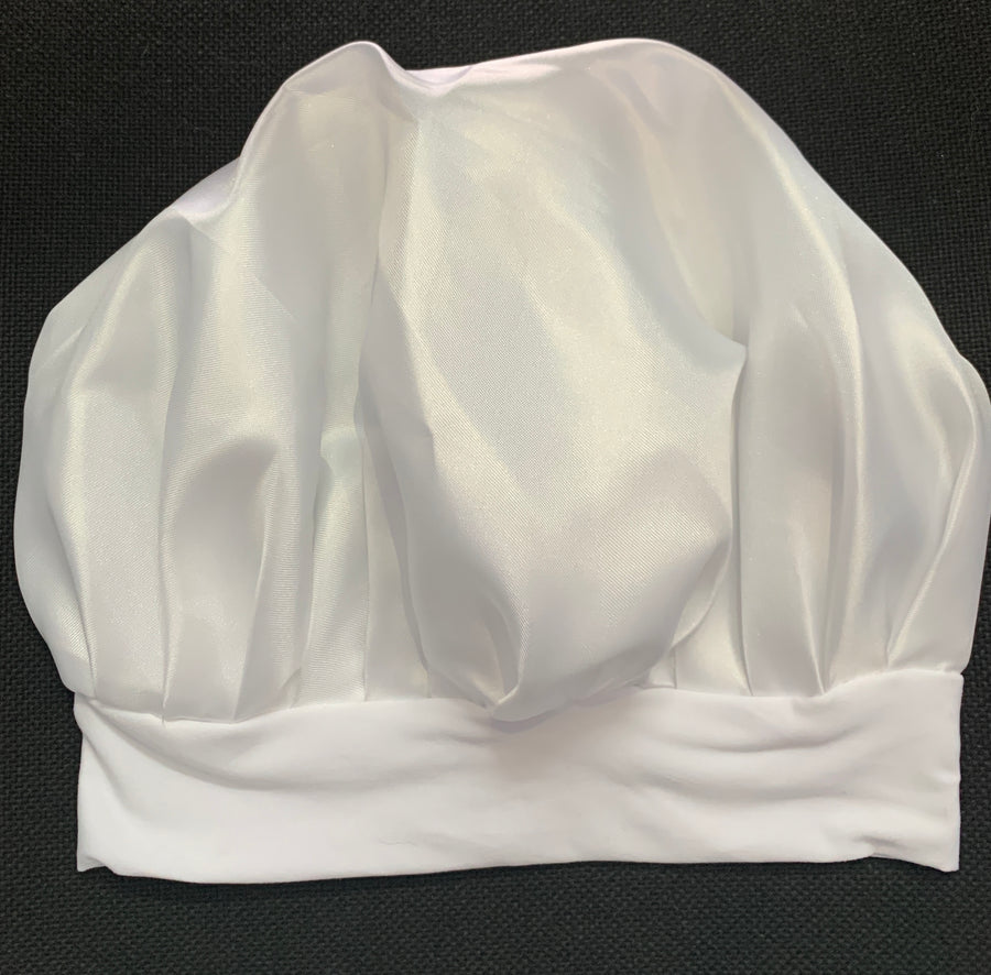 Gorro para Dormir de Satín Blanco